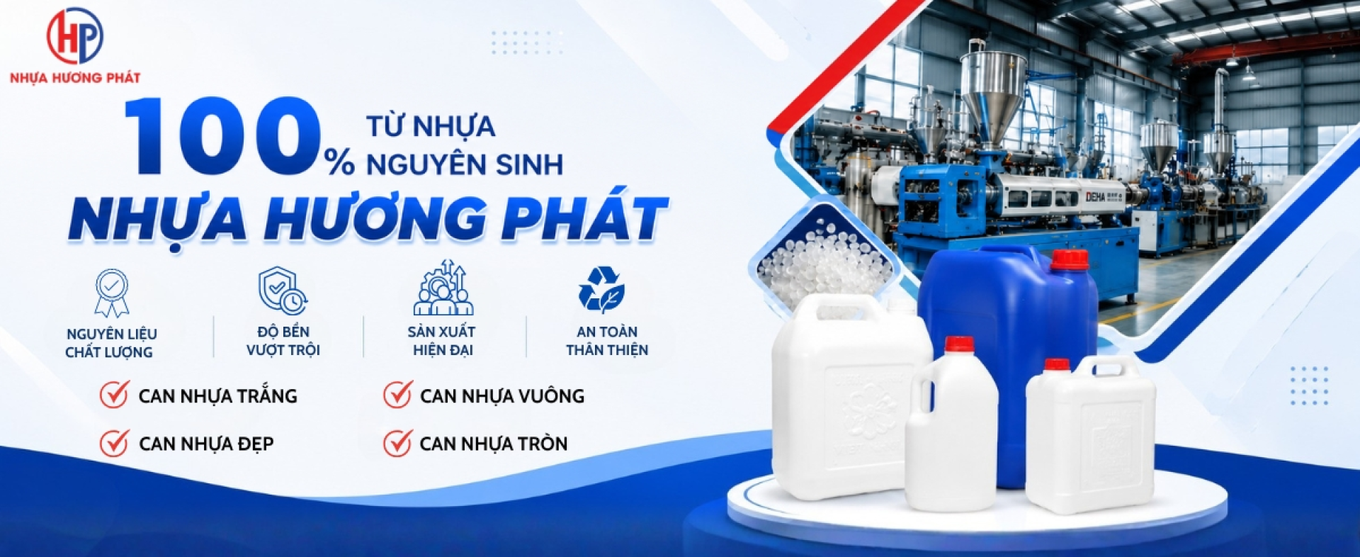 Can nhựa Hương Phát đa dạng mẫu, đủ dung tích